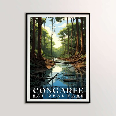 Congaree National Park Poster, Travel Art, Office Poster, Home Decor | S7 - image2